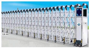 Cổng xếp nhôm LB024