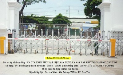 Thanh chắn barie lắp tại Cần Thơ