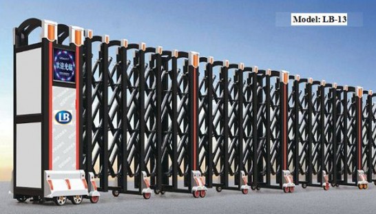 Cổng xếp nhôm hợp kim LB13