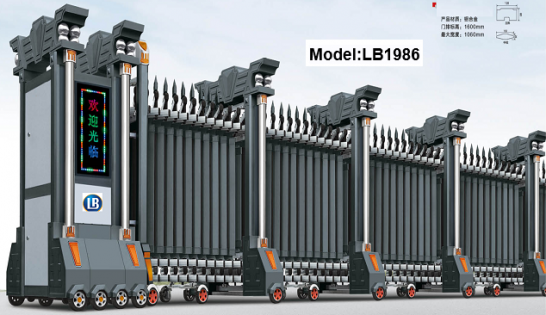 Cổng xếp nhôm LB1986