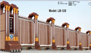 Cổng Xếp Nhôm Hợp Kim LB12X