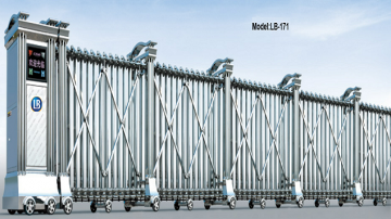 Cửa cổng xếp inox LB-171 Cửa cổng xếp inox LB-171