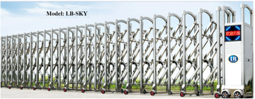 Cổng xếp inox LBSKY