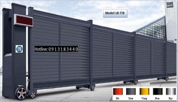 Cổng xếp trượt không ray LB-T78