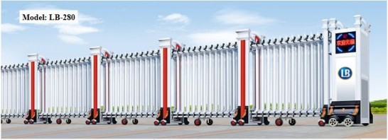 Cổng Xếp Nhôm Hợp Kim LB280